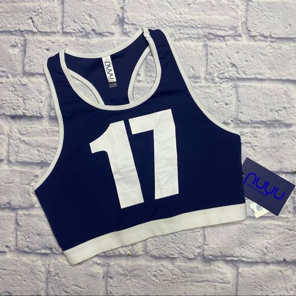 NEW NUYU University of Michigan Wolverines Halter Sports Top in Navy - Picture 1 of 5